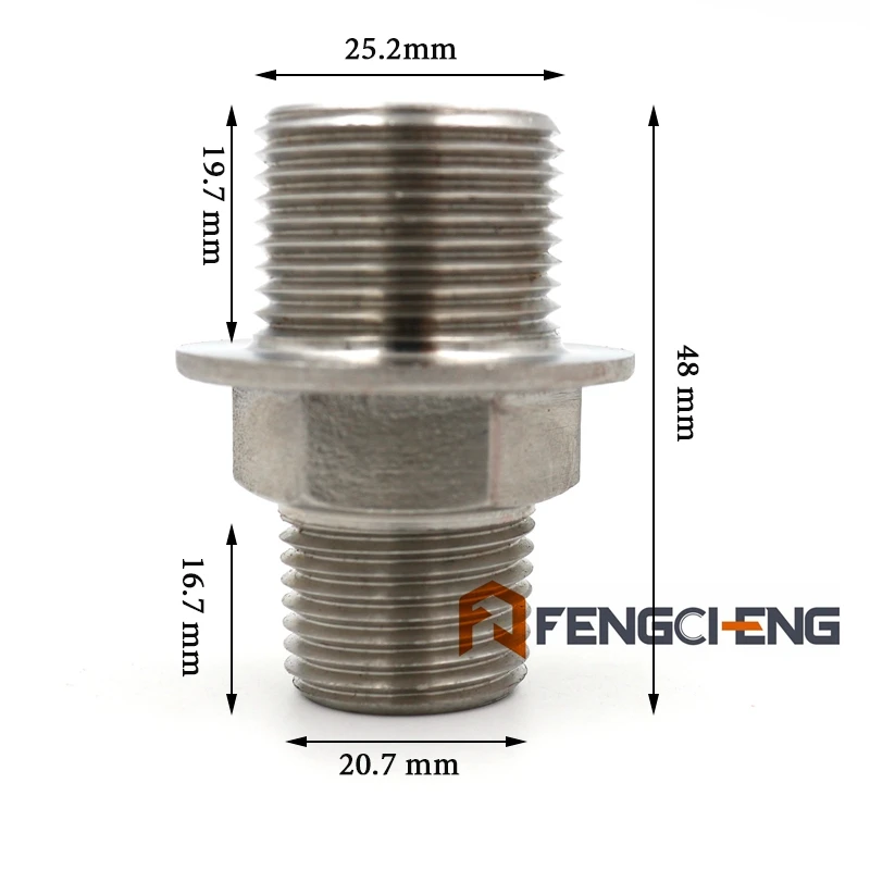 Сверхмощная безсварная Переборка, 1/" NPT male by 1/2" NPT female, оборудование для пивоварения, чайник с переборкой