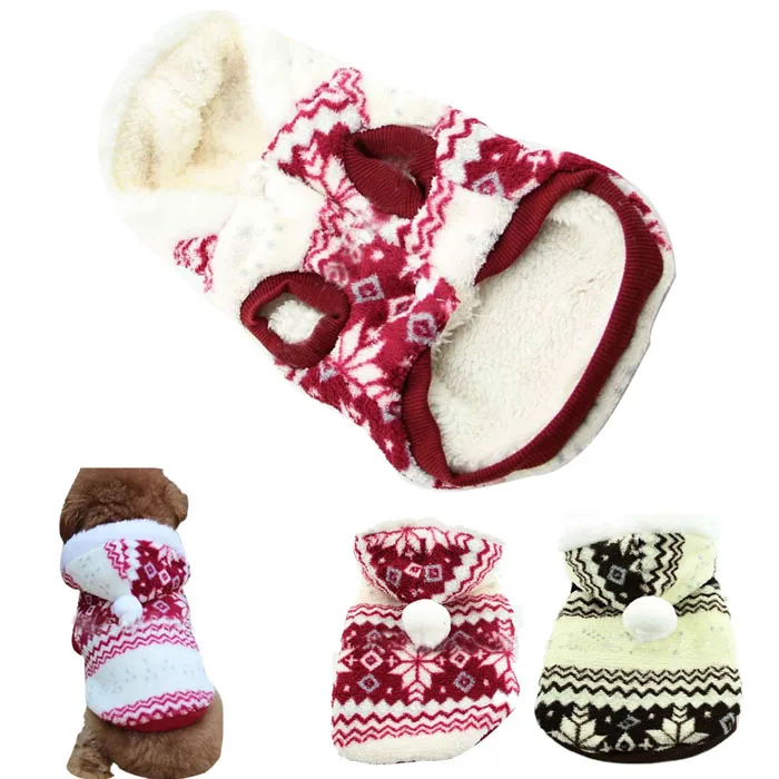 Newest Fashion New Red Snow Pet dogs Cotton winter coat Dogs Clothes