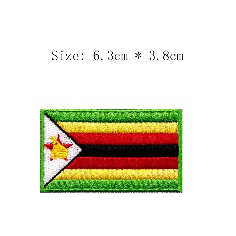 

Zimbabwe embroidery patch Free shipping Wholesale price Harare city emblem for Motorcycle Jacket coat ironing on left chest
