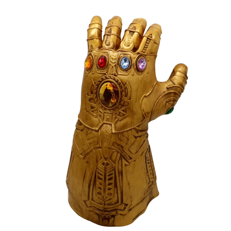 Светодиодный светильник Thanos Infinity Gauntlet Мстители Бесконечность войны косплей горячая ПВХ/латекс светодиодный перчатки для игрушки для детей и взрослых подарок костюм реквизит