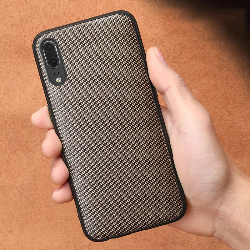 

Wangcangli Luxury leather business phone case for huawei p20 mobile phone case 360 degree all-inclusive phone case
