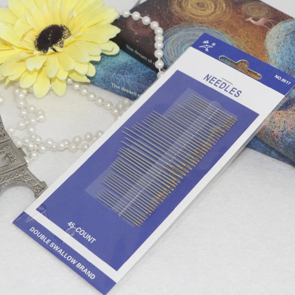 

High Quality DIY Needle 45pcs per bag size mix gold color top