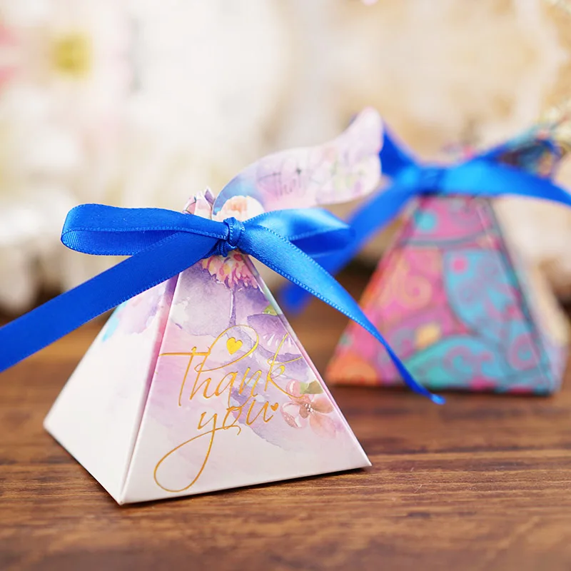Европейский оригинальность многоцветный Романтический Свадебные коробки конфет пользу Коробки Свадьба Baby Shower День рождения поставки - Цвет: M10