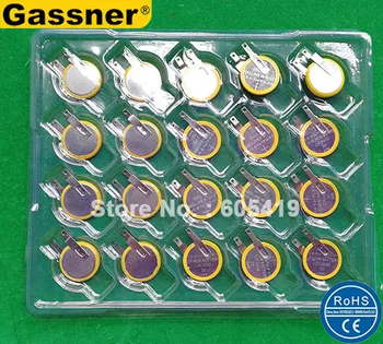 

Soldering Tabs 3V Lithium coin cell CR2032 Button Battery with welding Pins/Tabs, Horizontal & Surface Mounting Type (CR2032-T5)