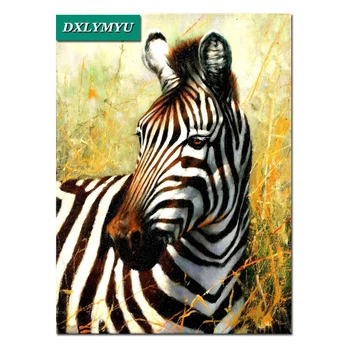 

5D Diamond Painting Cross Stitch Diamond Embroidery Handsome zebra Full Square Rhinestones Pattern Home Decor Needle Craft&Art