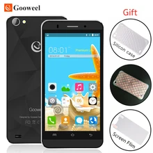 Livraison Cadeau Original Gooweel M5 Pro smartphone MTK6580 quad core 5 pouces IPS écran mobile téléphone 8MP caméra GPS 3G WCDMA cellulaire téléphone