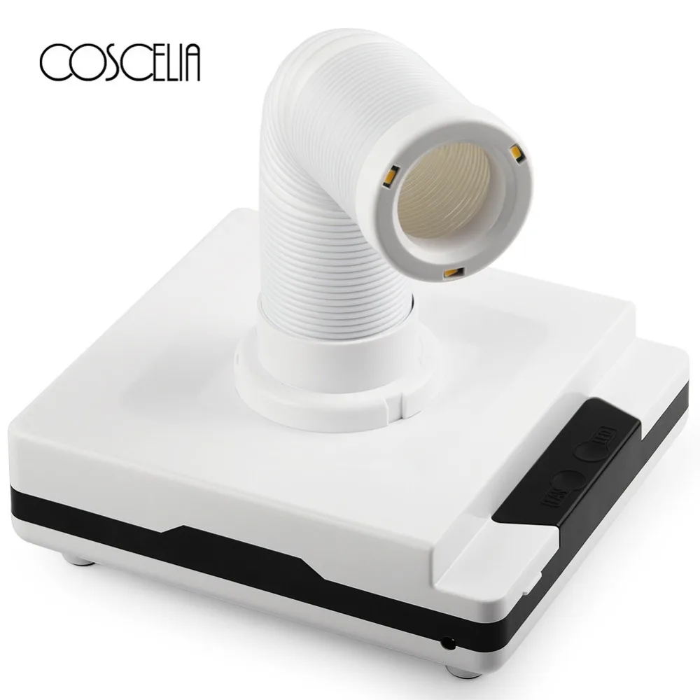 

COSCELIA 60W New Powerful Nail Dust Collector Suction Dust Cleaner Retractable Machine For Manicure Nail Fan Dust Suction