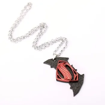 MS Jewelry Batman vs Superman Choker Necklace Batman Pendant Men Women Gift Movie Accessories