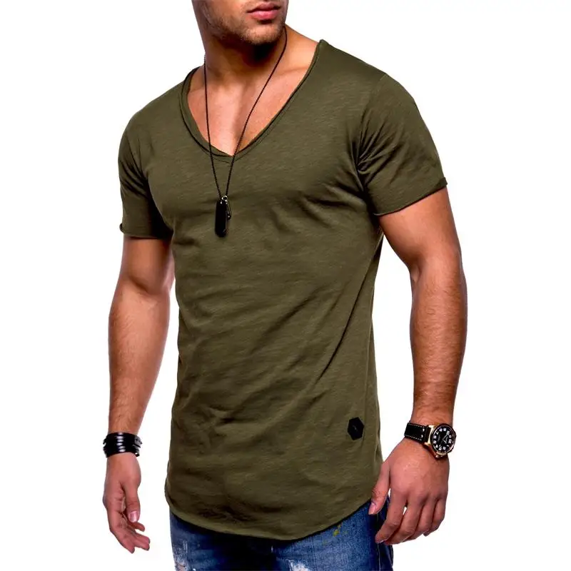 Deep V Neck Tshirt – Mens Style Click