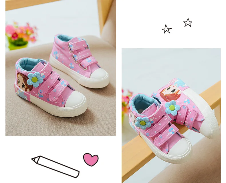 Новая модная детская обувь модные кроссовки для девочек Джинсовая парусиновая обувь 981