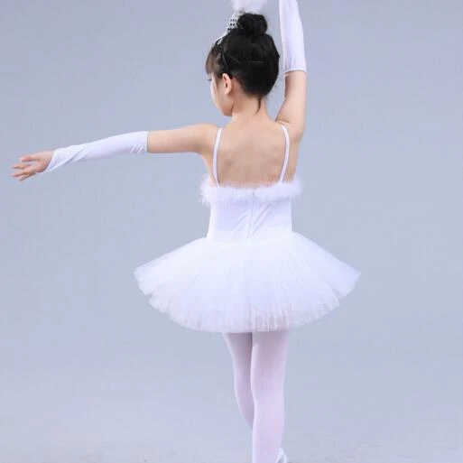 Disfraz de Ballet profesional para niña, vestido de bailarina, ropa de  baile, Lago de los cisnes blancos - AliExpress