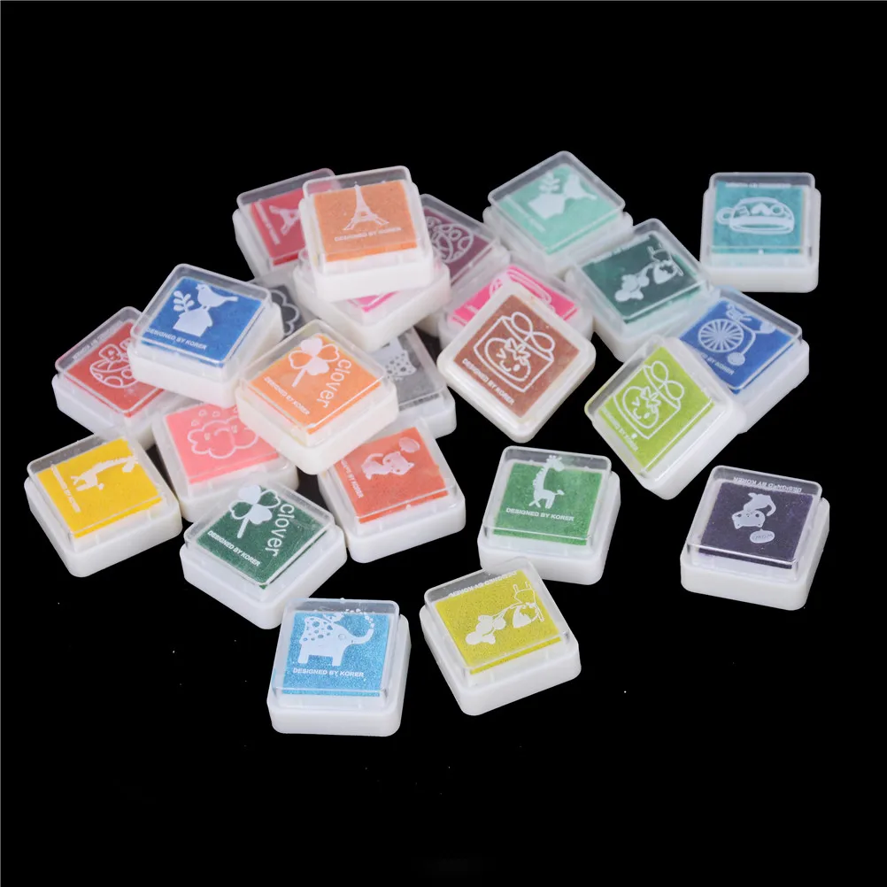 24PCS Ink Pads Children Fingerprint Picture Finger Painting Stamp Pads