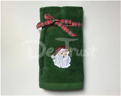 3 шт., декоративный Санта Клаус, роскошный хлопковый Рождественский набор полотенец, снеговик, Сова, махровое полотенце, подарок, твердая ванная комната - Цвет: 5