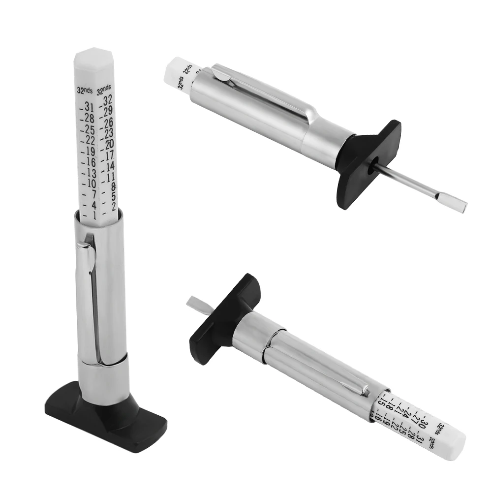 

1PCs 25mm Tester Motor Car Bike Tyre Tread Depth Gauge Metric Standard Measures Tester Wholesale