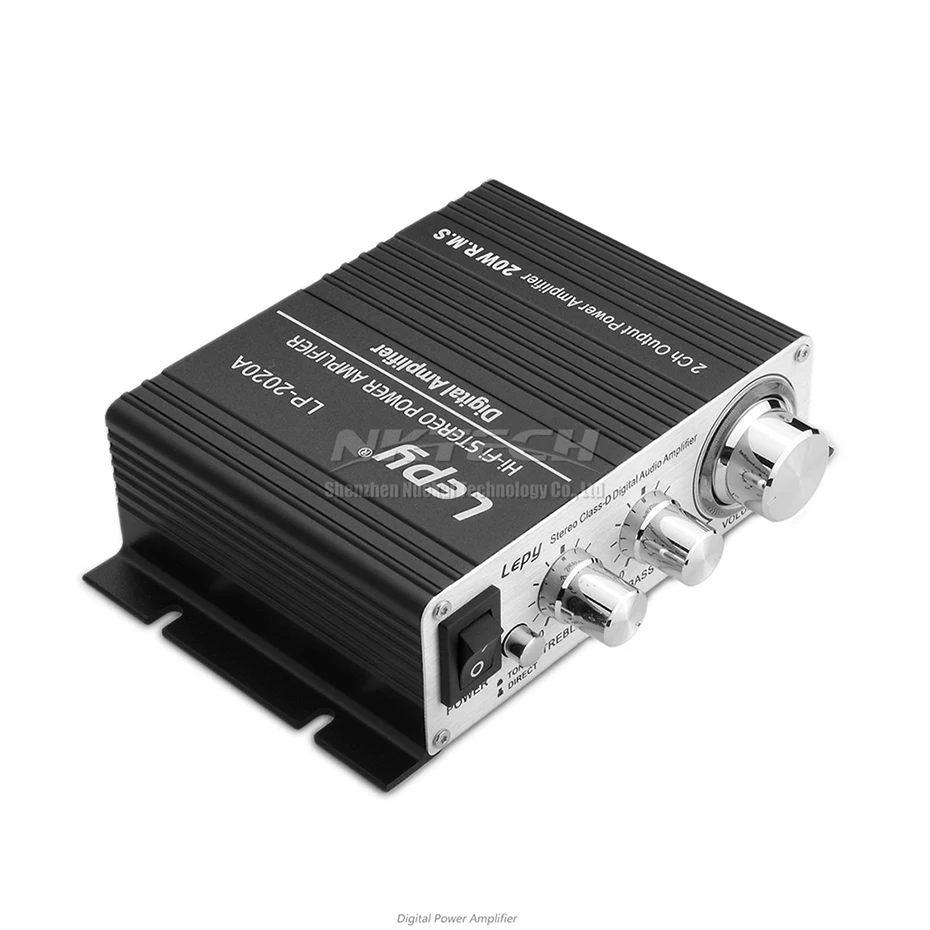 Digital para Carro Lepia Amplificador Tocador Digital Hi-fi Estéreo Classe-d 2ch Rms 20w Áudio Grave Profissional Faça Você Mesmo Música Casa Amp Mp3 Lp-2022a - Image 2