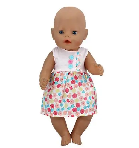 Новое модное платье, Одежда для куклы, подходит для 43 см, детская одежда, аксессуары для куклы реборн