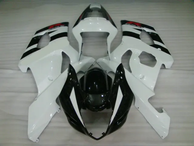 Бесплатный 5 Подарков ABS Ручной Черный Белый Работы Обтекателя Fit GSXR1000 K3 2003 04