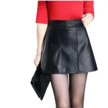 Ультракороткие весенне-осенние новые женские юбки, новая мода, высокое качество, большие размеры, женская кожаная мини-юбка, Jupe Femme S-4XL, BL235
