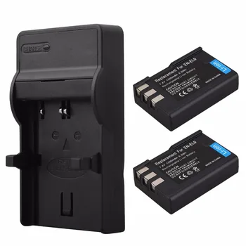 

2x 1200mah EN-EL9 EN EL9 EN-EL9A Li-ion Digital Camera Battery+ USB Charger for Nikon D40 D40X D60 D3000 D5000 D3X PM106 Bateria