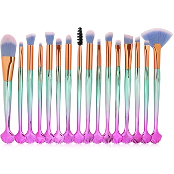 

MAANGE 16Pcs Shell Makeup Brushes Sets Foundation Eye Shadow Lip Contour Blending Beautiful Cosmetics Make Up Brush Tool Kits