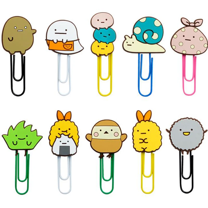 

1 Pcs Kawaii Anime Summiko Gurashi Corner Creature Paper Clips Memo Message Clip Bookmark Gift Stationery School Office Supply