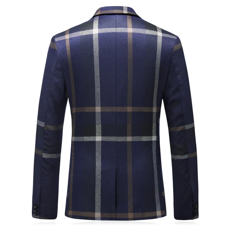 Navy Blue/Gray Mens Suits With Pants Coat Latest Designs 2019 Slim Fit Male Married Dress Men Party Clothes Business Office Suit