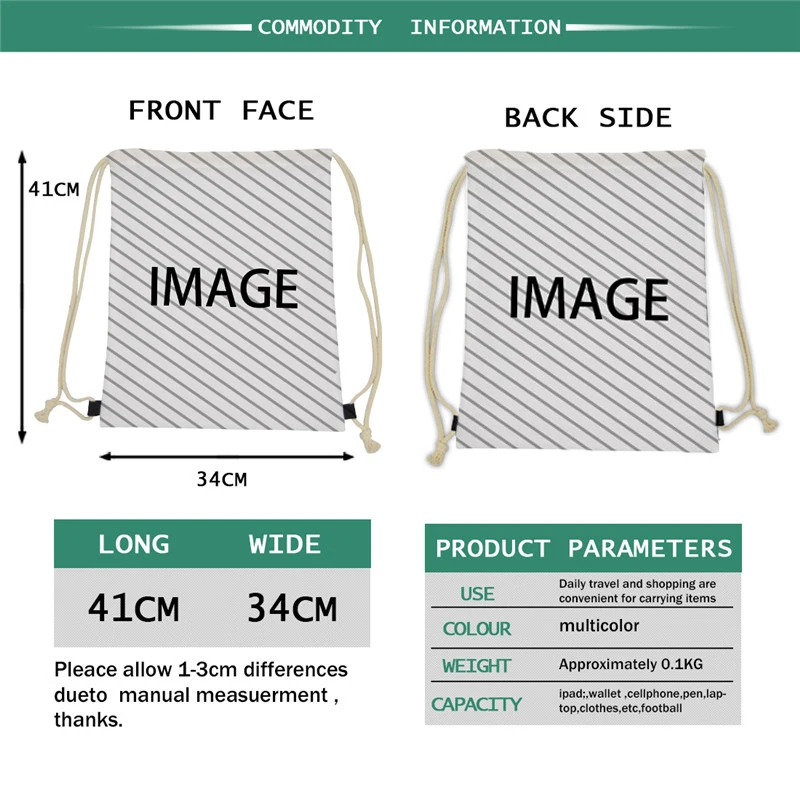 THIKIN мешки Drawstring Для женщин Doxie такса Печать Легкий строку рюкзаки подростков шнурок плеча Bagpack Bolsa