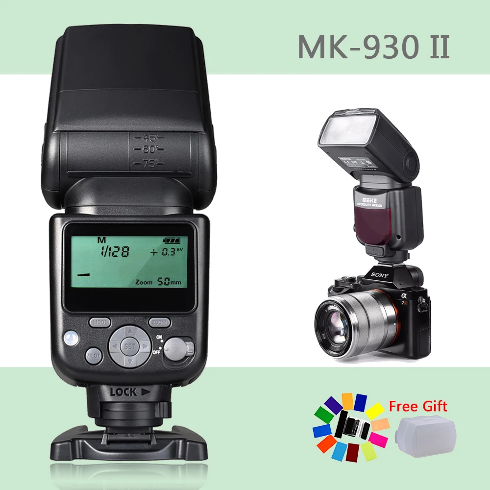 

Meike MK-930 II MK930 II Flash Light Speedlite for Canon camera 400D 450D 500D 550D 600D 650D 1100D as yongnuo YN-560 II YN560II
