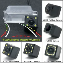 HD динамический траектории заднего вида Камера для Ford Kuga ESCAPE 2013 резервного копирования 2,4 ГГц Беспроводной парковочный зеркальный монитор