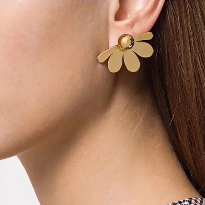 

Fashion Removable metal flower pearl earring clip for ladies