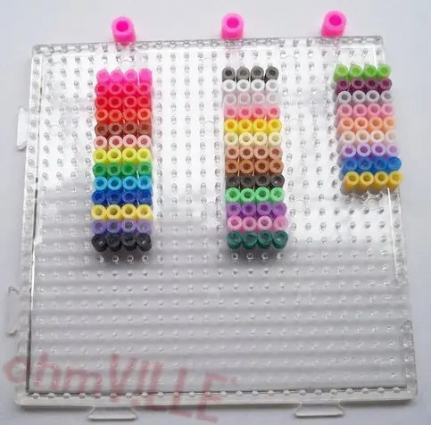 

Free Shipping!!! 3mm Hama Beads Square Clear Linkable Pegboard ~ Perler Beads, Fuse Beads ~ Create Just About Anything