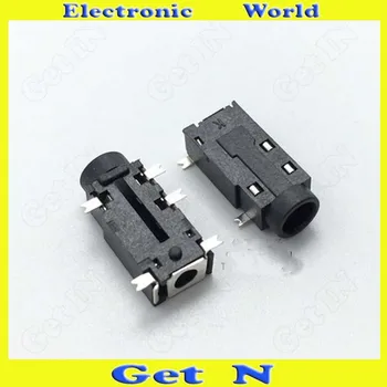

200pcs for Tablet Phone 3.5 Headphone Socket PJ-381 5 SMD Type 3.5MM Auido Video Jacks with Column 3.5MM Connectors