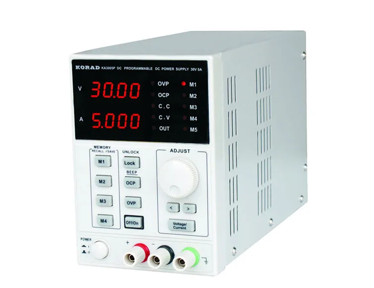 

High Precision Programmable Adjustable Digital DC Power Supply KORAD KA3005P 30V/5A and USB Connect Computer 220V