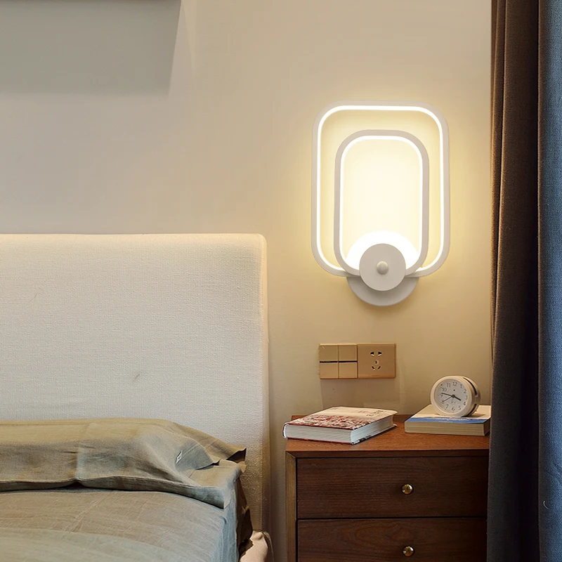 24 Вт светодиодный алюминиевый настенный светильник домашние прикроватные спальные бра искусство креативный коридор настенный светильник для коридора Декор AC85-265V