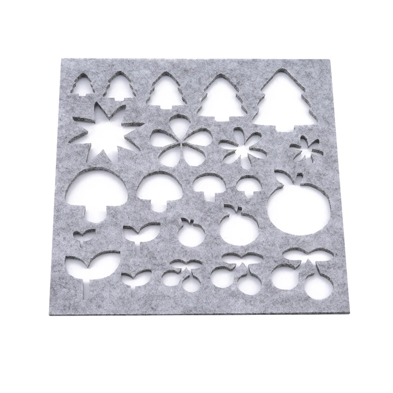 7pcs DIY Needle Felting Applique Mold Wool Felt Shapes Mold For