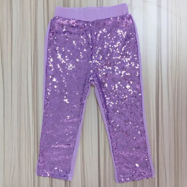 Girls Hot Pink Sequin Pants Hot Pink Glittery Sequin Pants Hot Pink