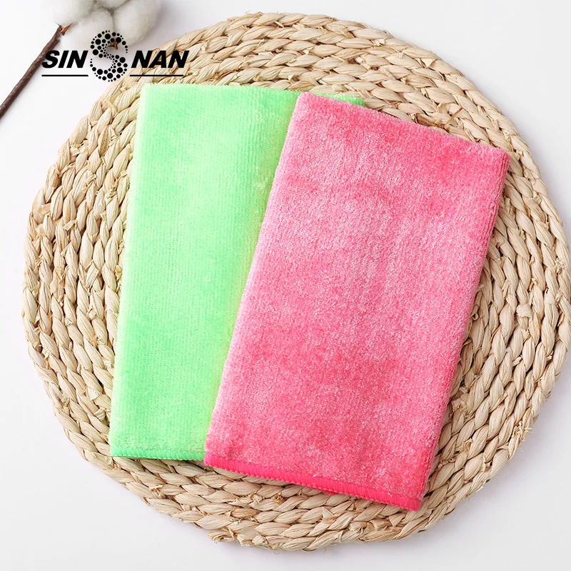 30*40cm Microfiber Absorbent Cleaning Cloth For Washing Windows Car