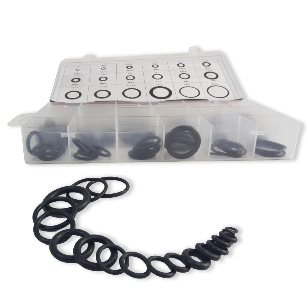 smoke sensor AC9000 Acecare O-rings PCP Paintball Silicone Black Gasket/Rubber Replacements Sealing 18 Sizes/225pcs with Plastic Box Black black smoke detector