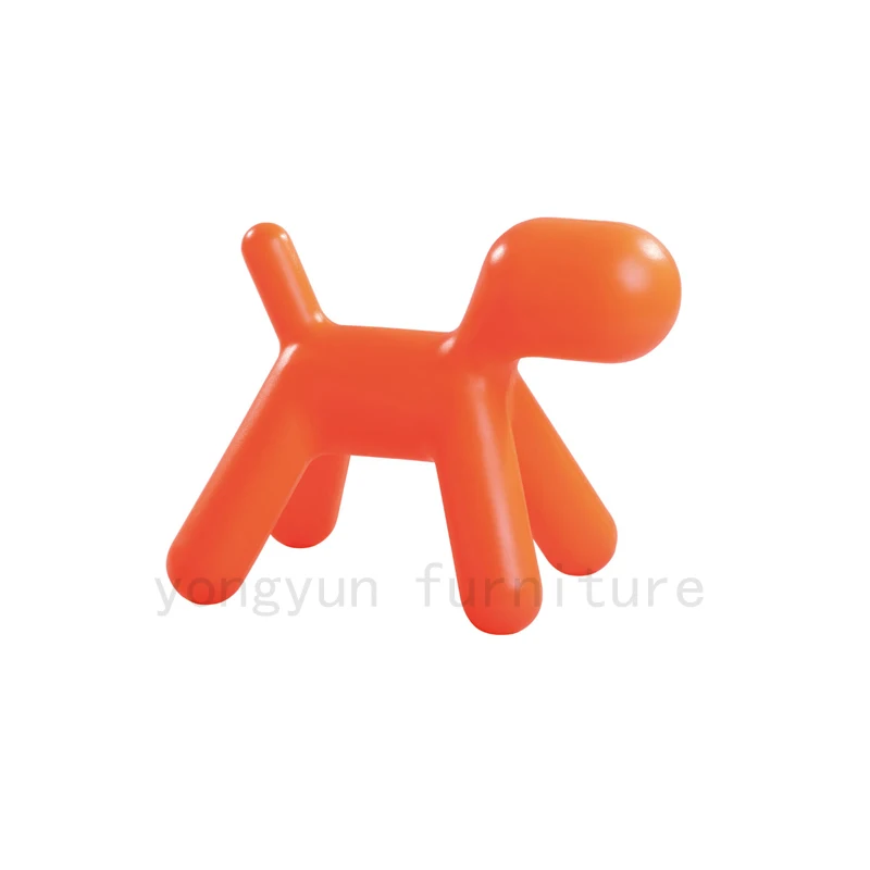 Стул для собаки детский стул в форме щенка детская игрушка из пластика игрушечный стул детский Модный современный дизайн детский стул детское сиденье среднего размера - Цвет: orange