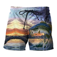 SOSHIRL морской рыбалки повседневные шорты хипстер хип хоп летние шорты в уличном стиле красочные спортивные штаны праздничные мужские забавные пляжные шорты