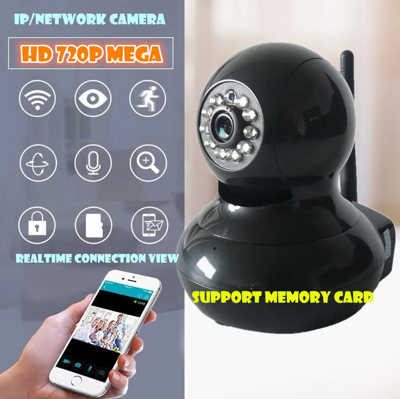  HD 720P Wireless IP Camera Wifi Onvif Video Surveillance Security CCTV Network Wi Fi Camera Infrared IR 1.0M Alarm 