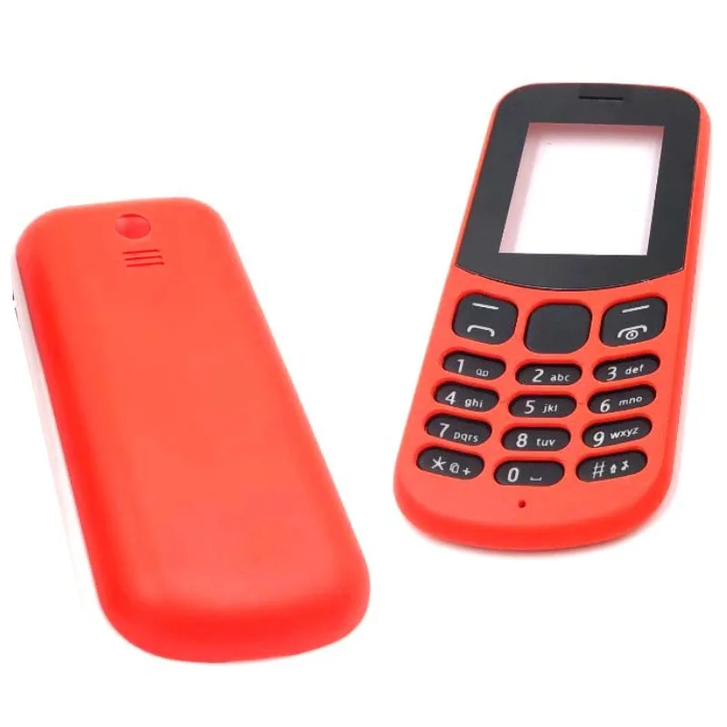 Для Nokia 130 2017 Новый Полный Мобильный телефон Корпус чехол с английской клавиатурой крышка батареи