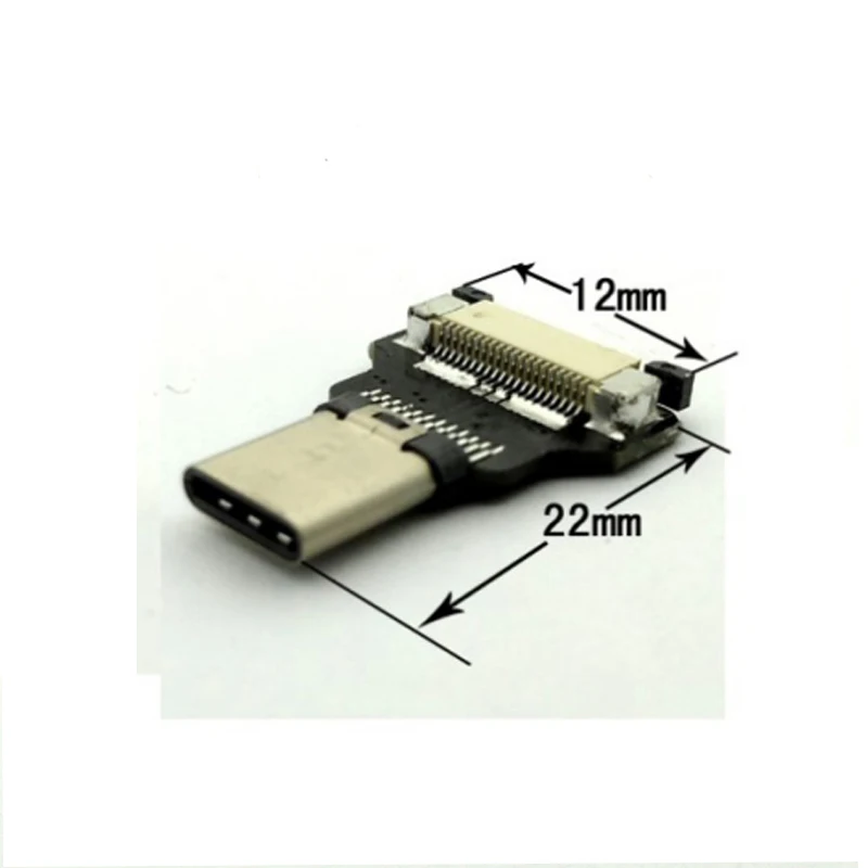 Type C Mini USB Straight Male Size