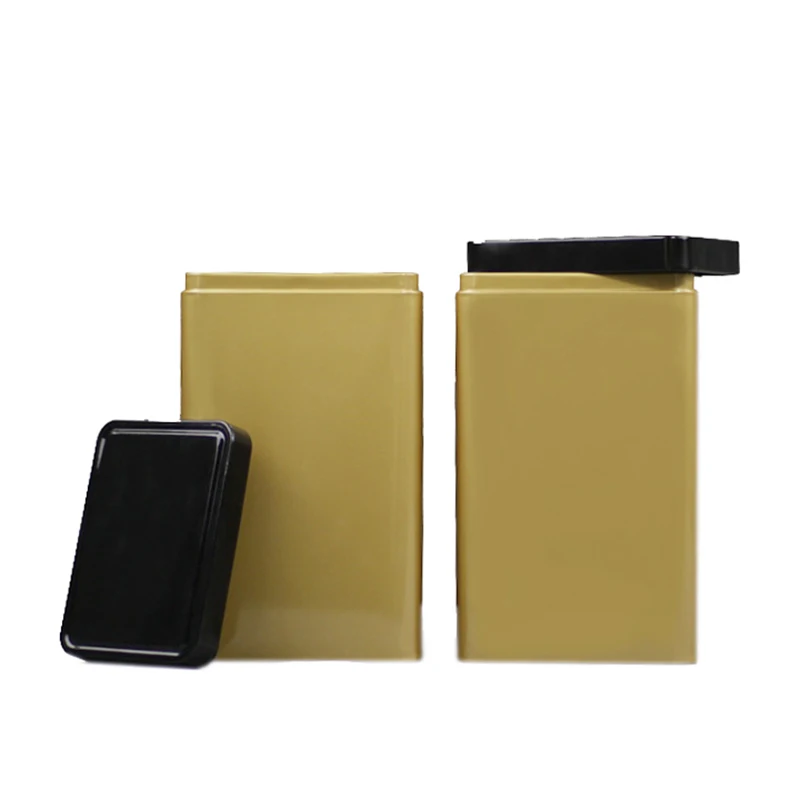 large square rectangle metal tin box (11)