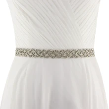 С украшением в виде кристаллов Свадебные ремни атласная свадьбное платье со стразами Пояс аксессуары для свадьбы свадебный ленточный пояс S216