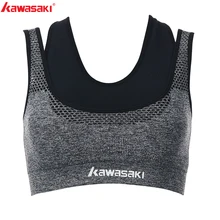 Kawasaki бренд Для женщин дышащая эластичная ткань Йога спортивный бюстгальтер высокое качество Anti-Shake работает жилет спортивный Нижнее белье RB-T2001