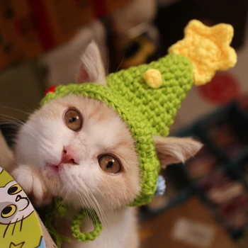 

[MPK Store] Cone Shaped Headwear for Cats, Cat Hat, Cat Hoodies, Pet Costume