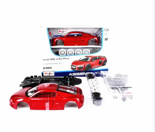 Набор моделей для гонок Maisto 1:24 Audi R8 V10 PLUS набор самостоятельной сборки|Наземный
