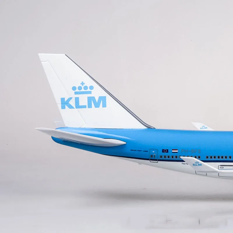 47 см 1/157 масштаб самолета Neitherland модель авиалайнера 747 Boeing B747 KLM королевский синий белый голландская авиакомпания Коллекционная высокое качество