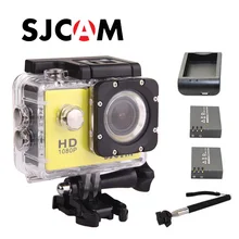 Оригинальная SJCAM SJ4000 экшн Камера Дайвинг Водонепроницаемый Спортивная Экшн-камера Камера дополнительные 2 батарейки+ монопод+ Зарядное устройство